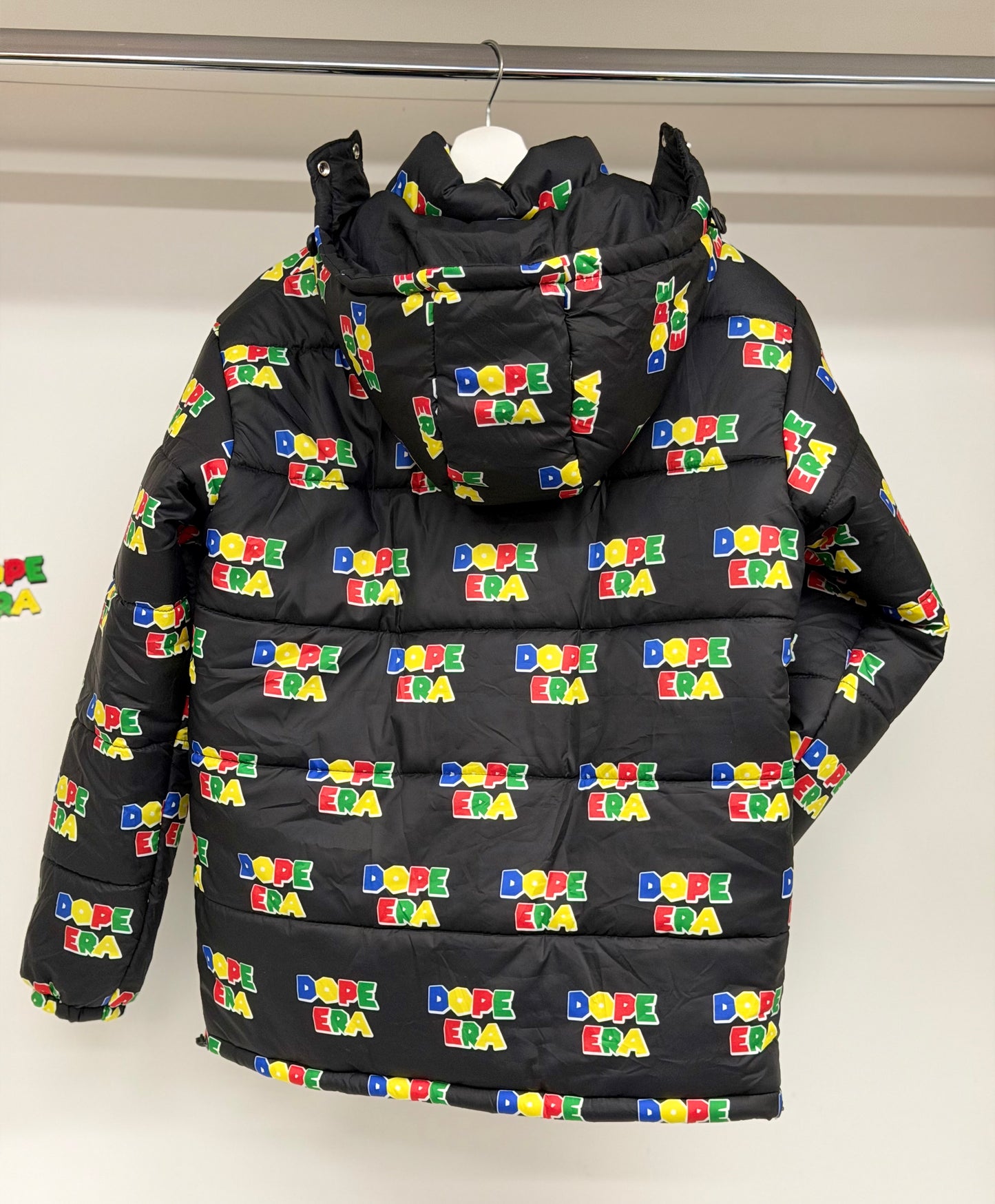 BLACK DOPE ERA LOGO SOFT PUFF JACKET