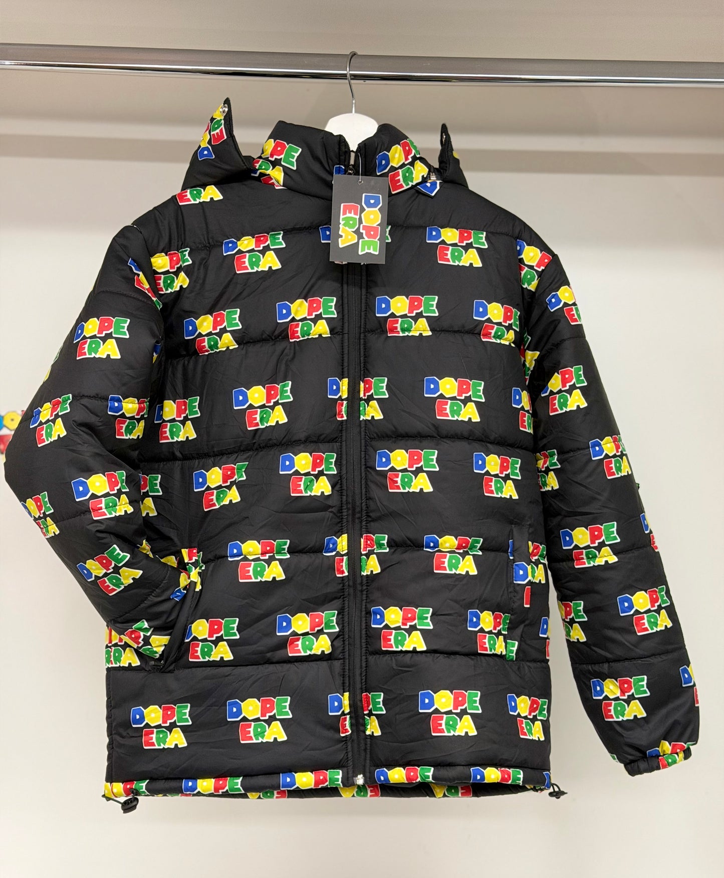 BLACK DOPE ERA LOGO SOFT PUFF JACKET