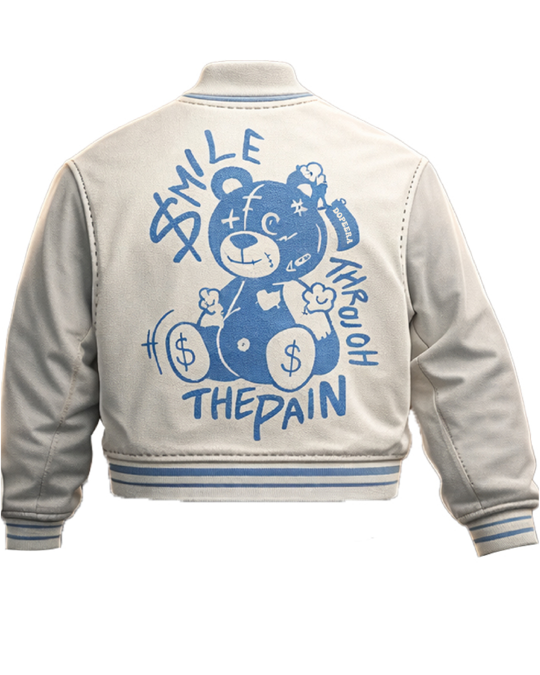 DOPE ERA LETTERMANS OFF WHITE